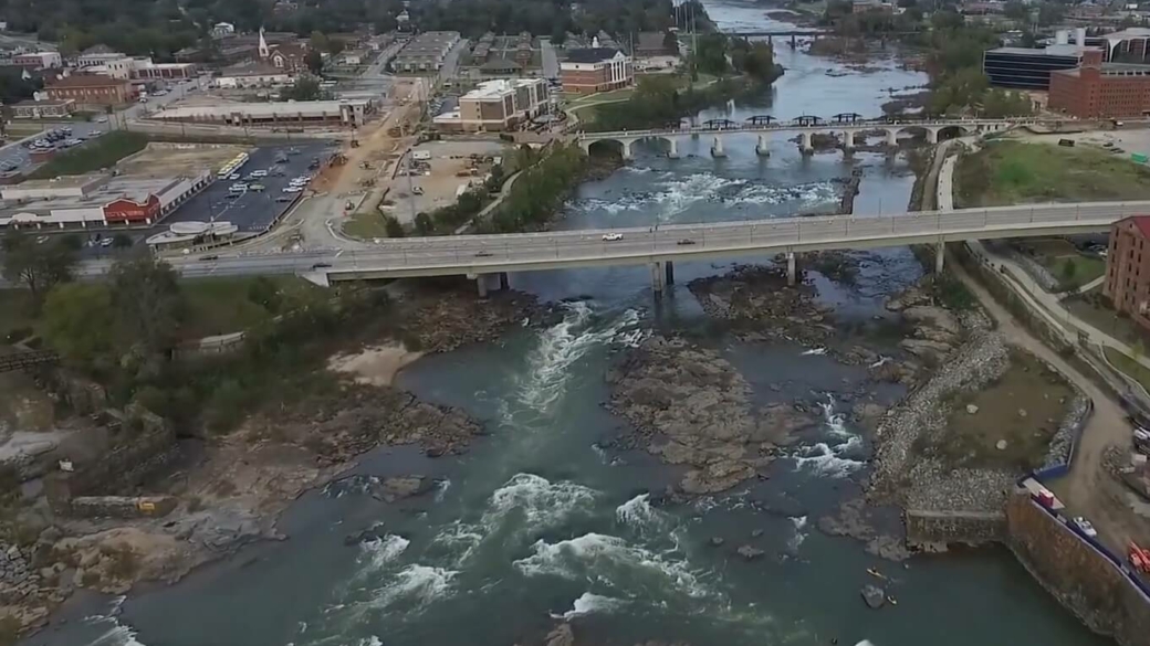 Aerial view of Phenix City Alabama