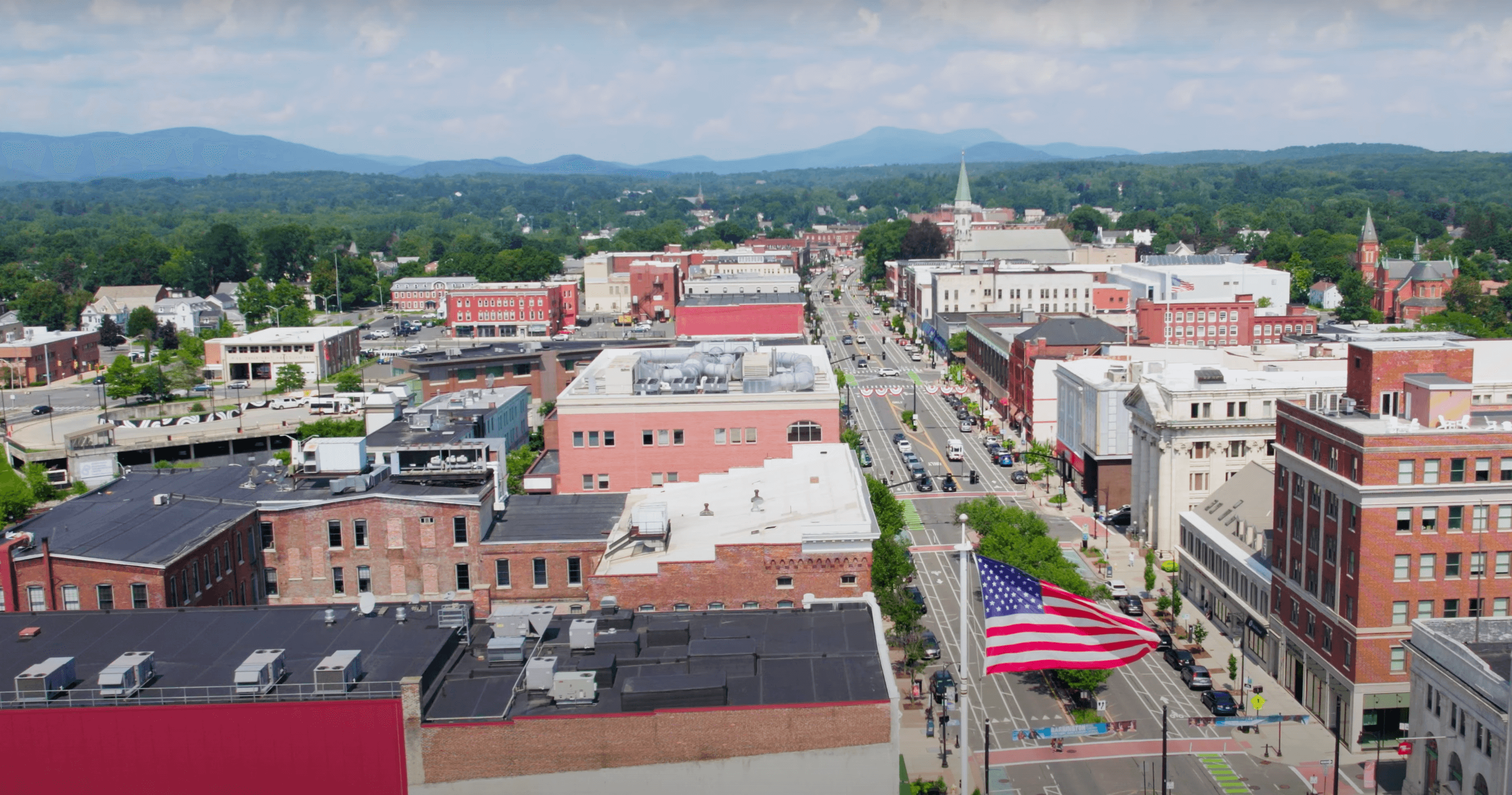 aerial view of Pittsfield