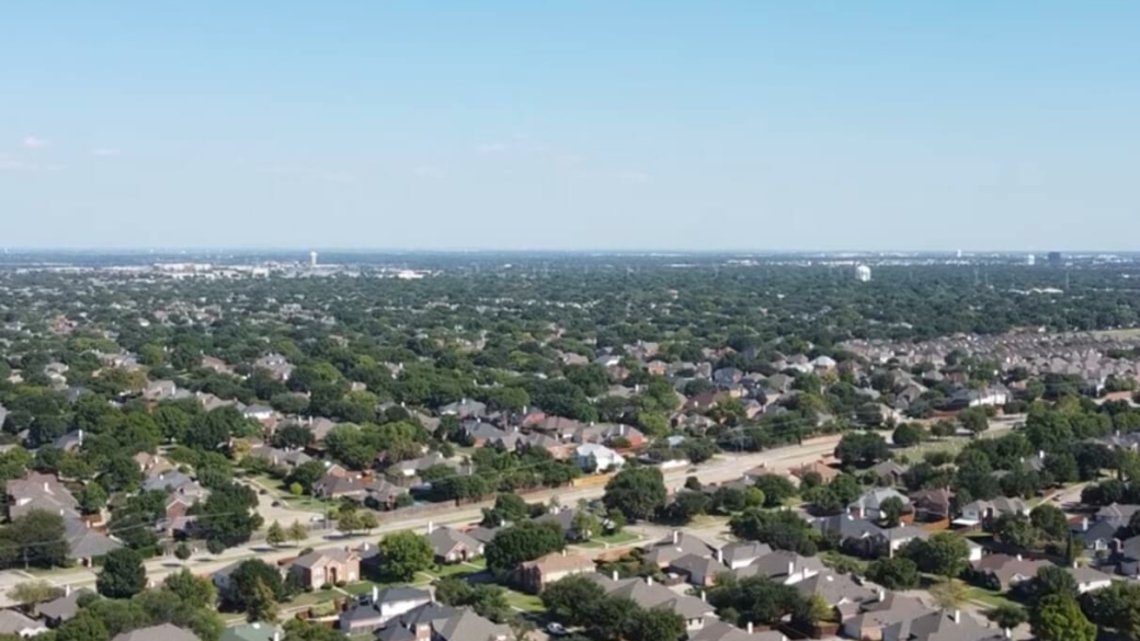 Aerial view of Plano Texas