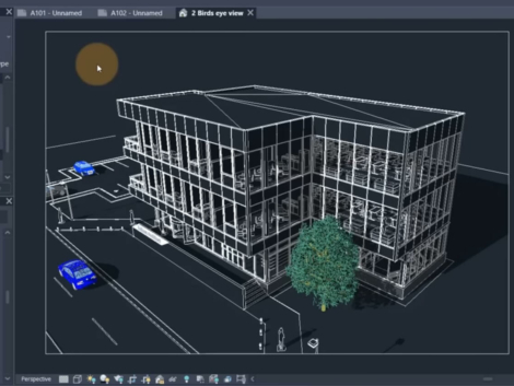 Building created on Revit