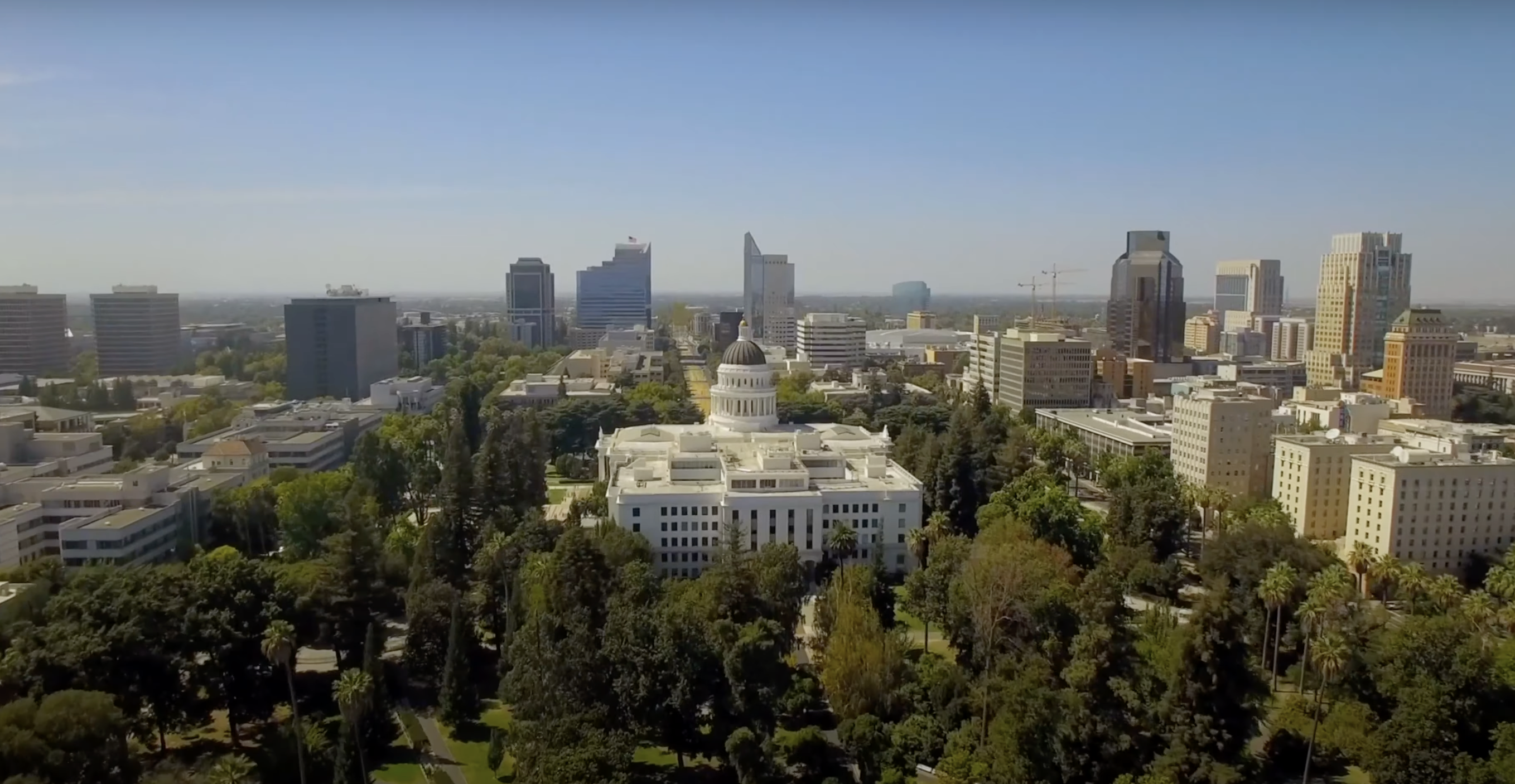 Sacramento aerial view