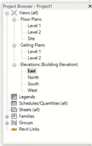 Steps to add a level in revit step 1