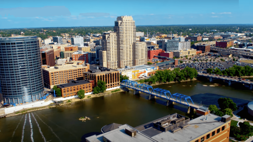 aerial view Michigan