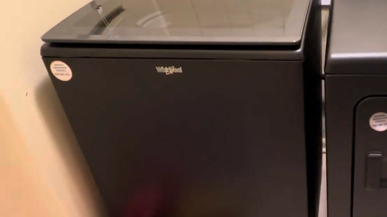 Black Whirlpool Washer