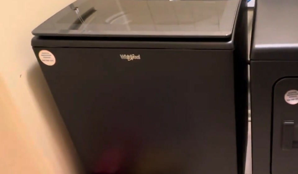 Black Whirlpool Washer