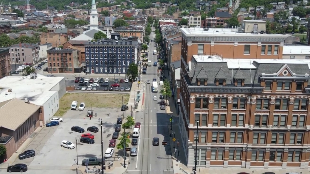 View from the sky of Cincinnati, Ohio