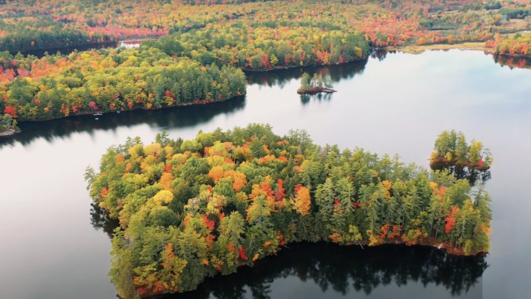 Maine aerial view