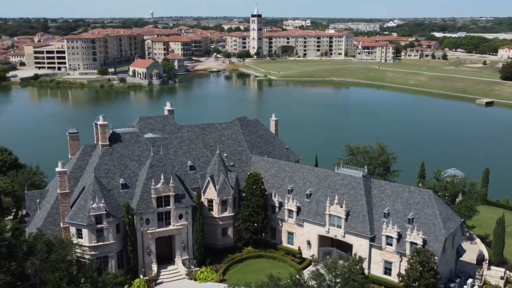 Aerial view of luxury properties in McKinney, Texas