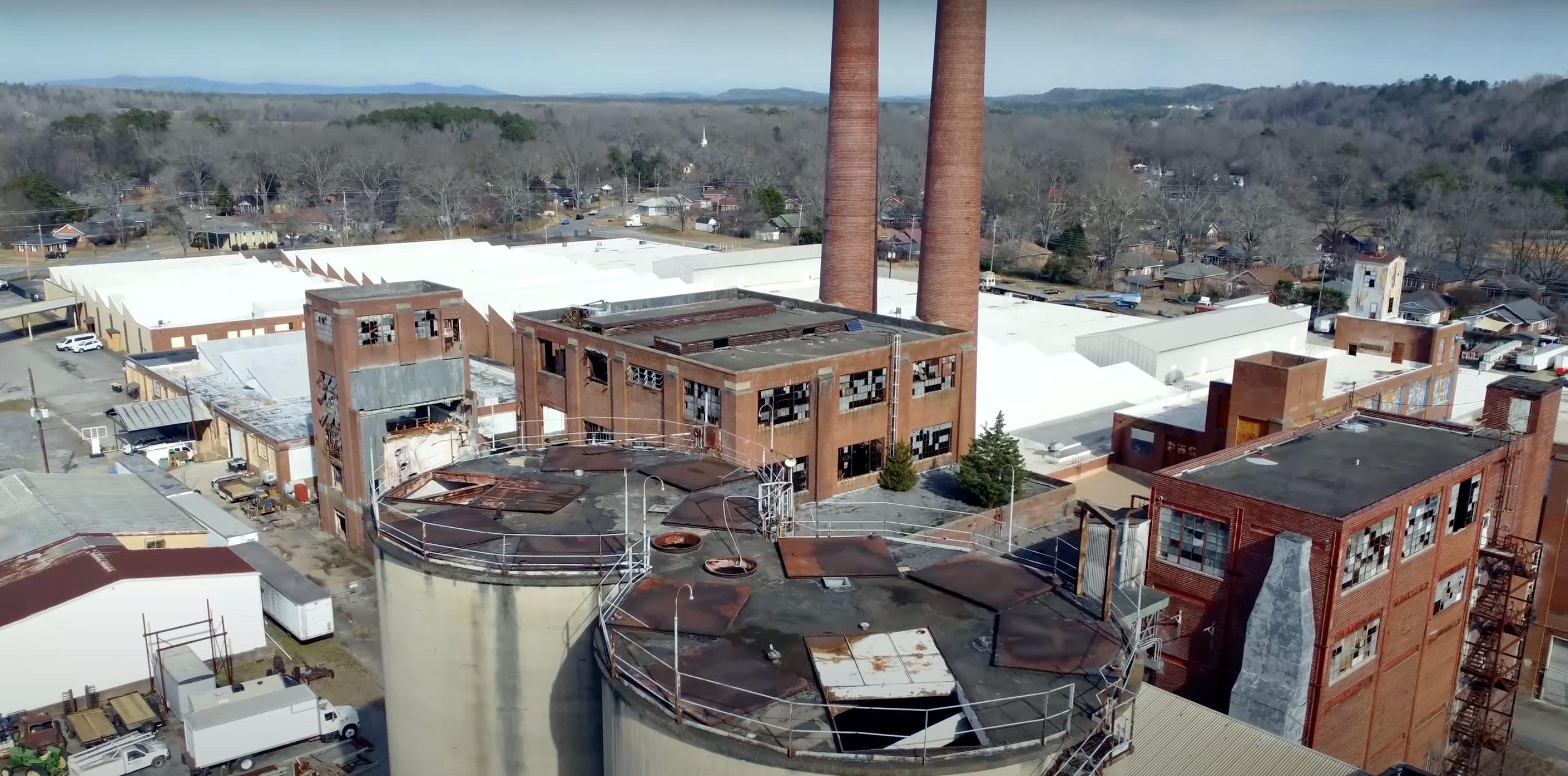 Tubize Rayon Mill Ruins in Rome, Georgia 