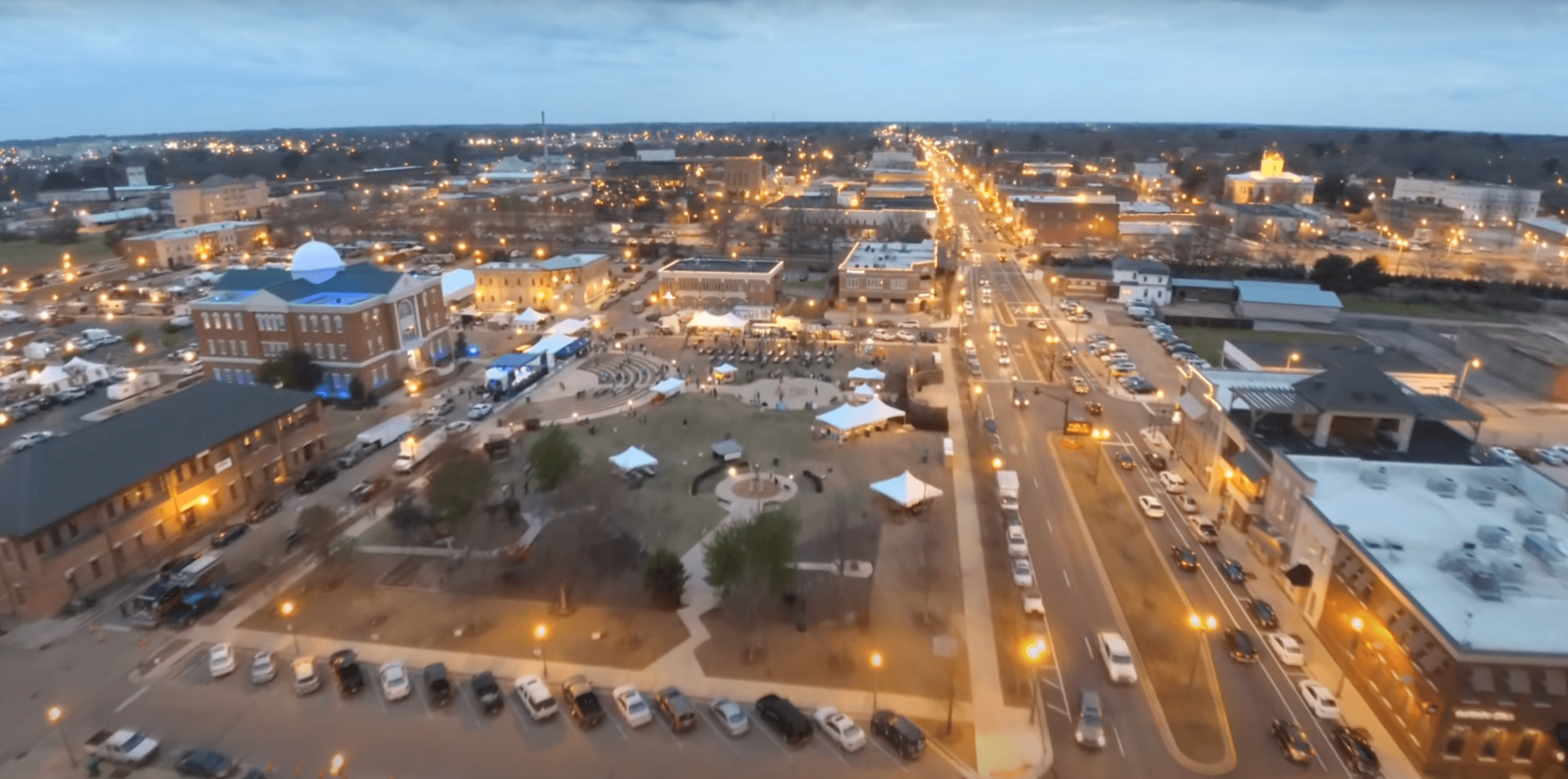 aerial view Tupelo
