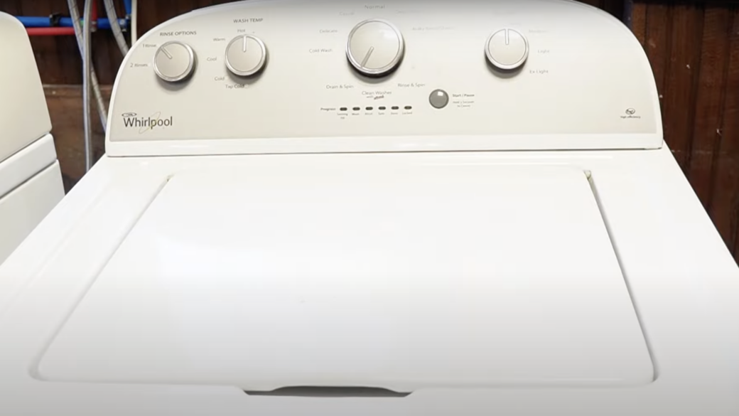 white Whirlpool Washer