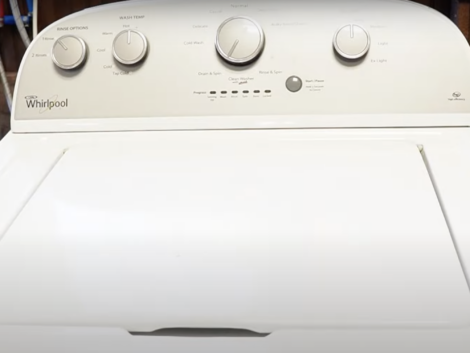white Whirlpool Washer
