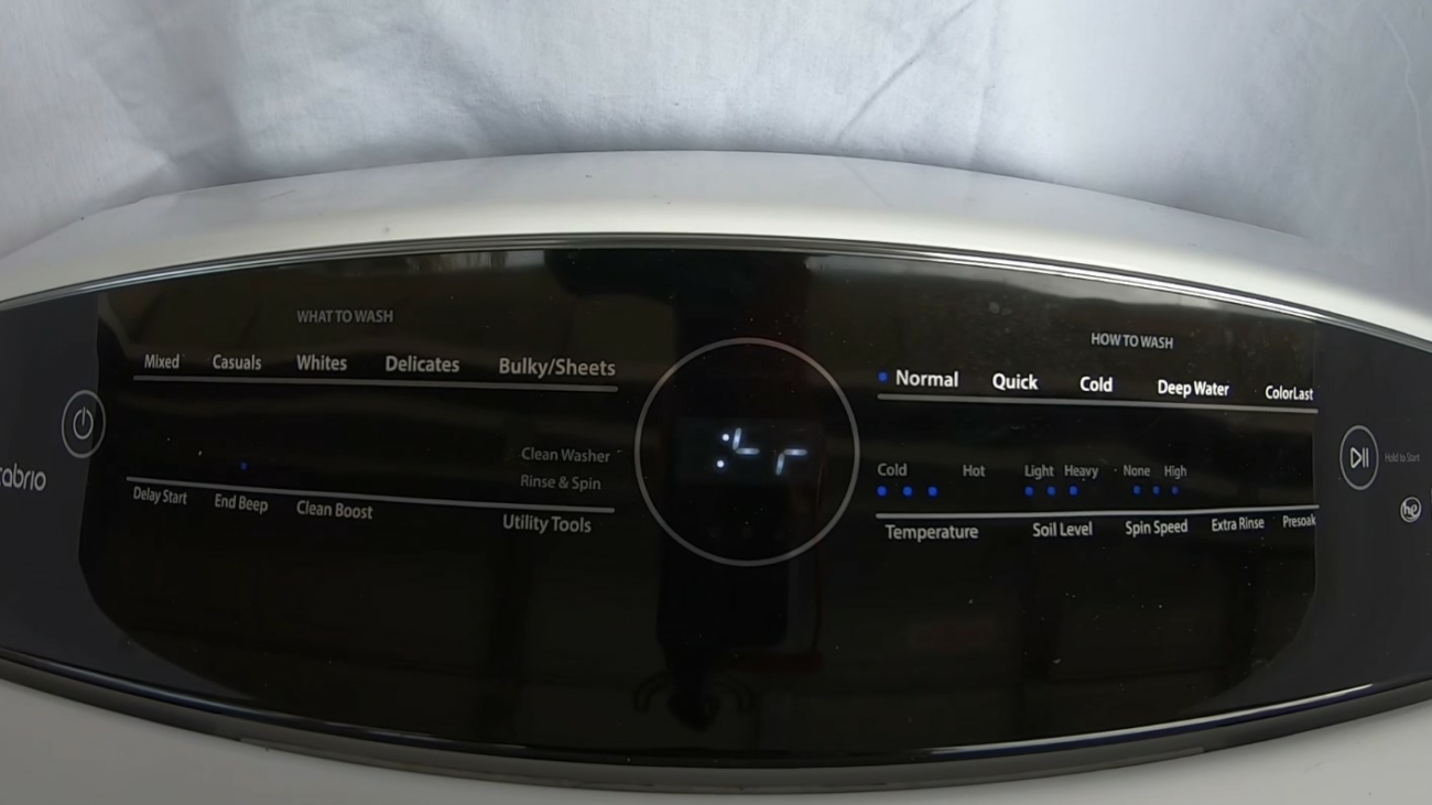 Whirlpool Washer touch screen