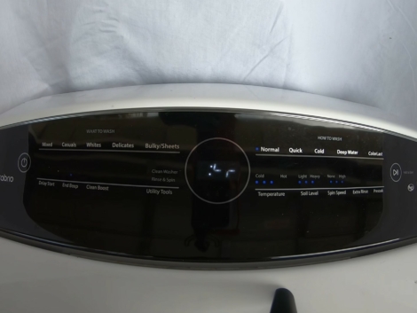 Whirlpool Washer touch screen