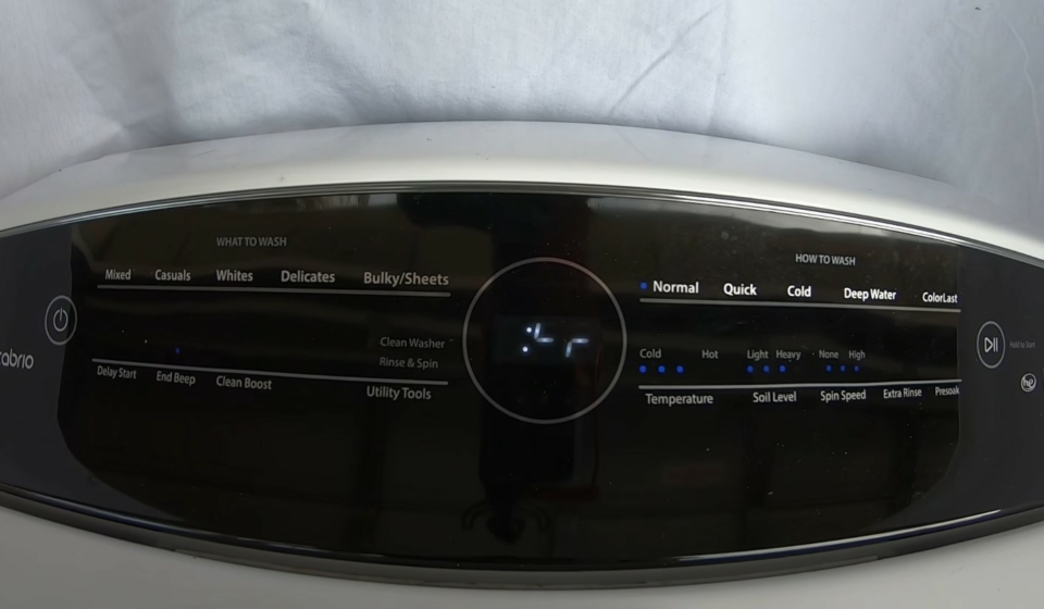 Whirlpool Washer touch screen