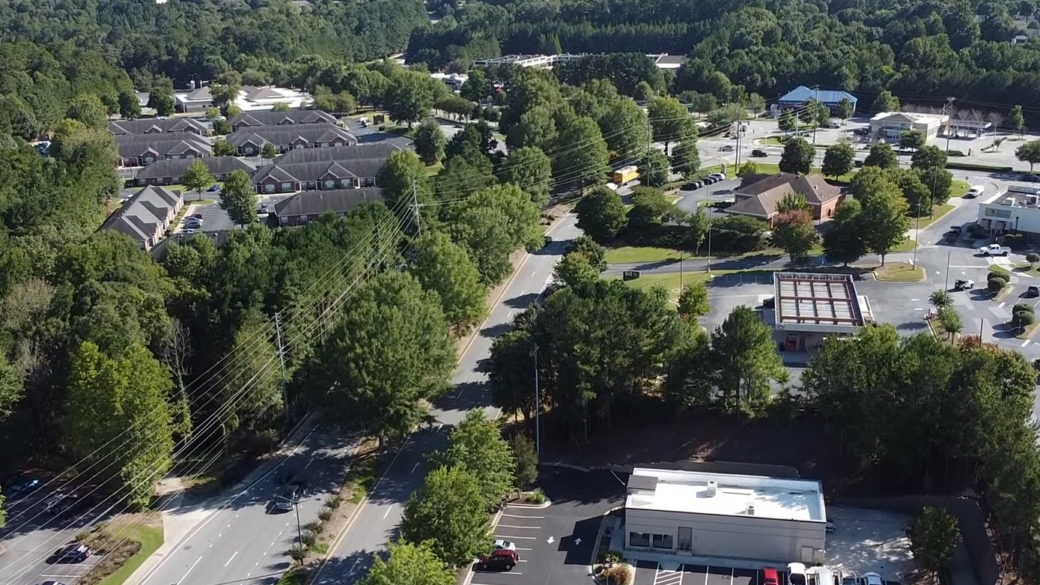 Aeriel view of Woodstock, Georgia