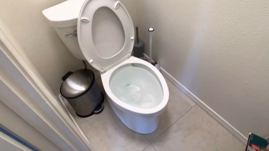 clogged toilet