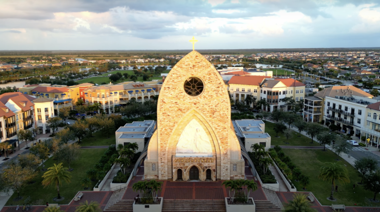 aerial view of Ave Maria