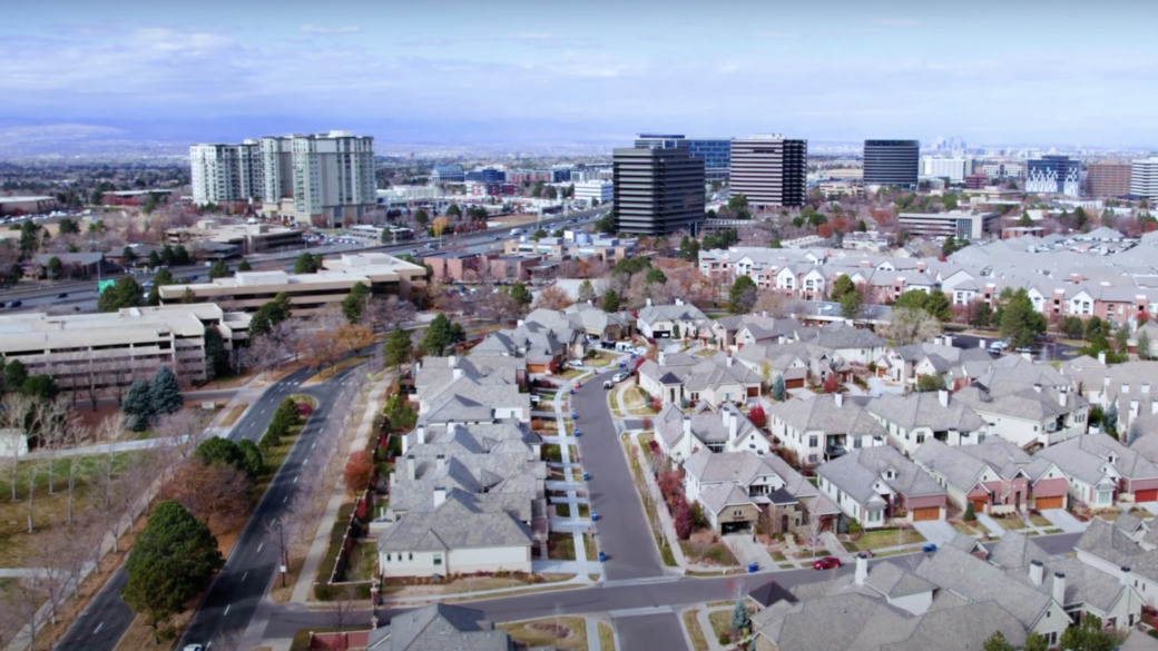 Denver aerial view