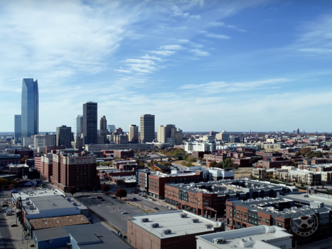 Oklahoma City aerial view
