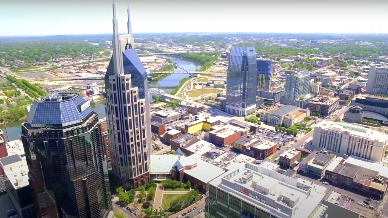 Nashville aerial view