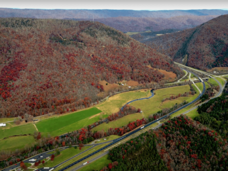 Northern Virginia aerial view