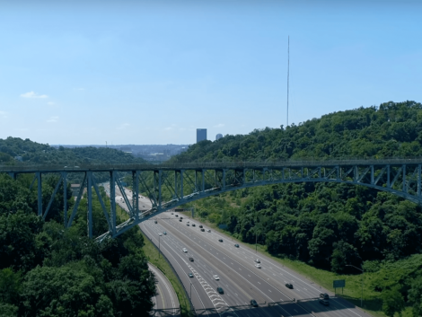 Pittsburgh aerial view