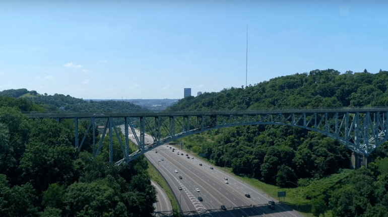 Pittsburgh aerial view