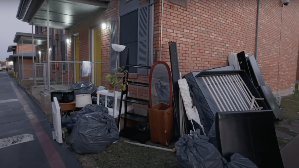 furniture outside flat eviction