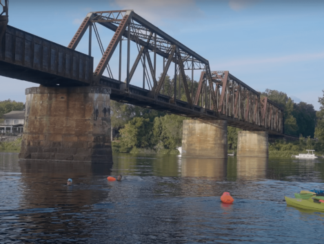 boat kayak in a river