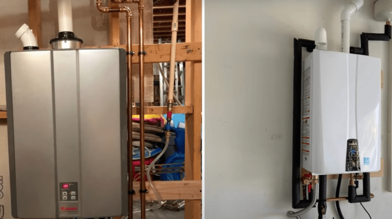 comparison of Rinnai and Navien tankless water heaters