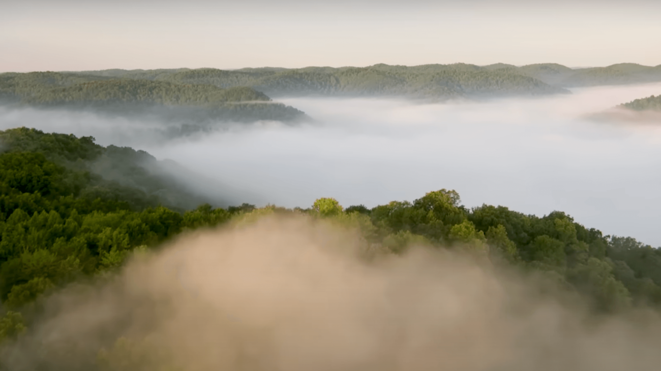 West Virginia aerial view