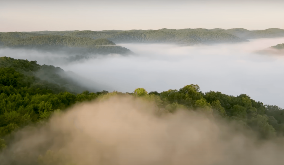 West Virginia aerial view